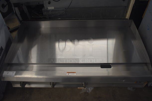 BRAND NEW SCRATCH AND DENT! Cooking Performance Group GM-CPG-48-NL 48" Natural Gas Countertop Griddle with Manual Controls - 120,000 BTU - Image 4 of 10