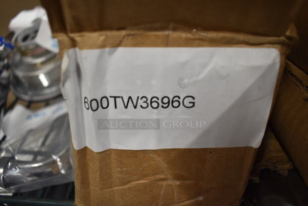 6 Various BRAND NEW SCRATCH AND DENT! Items; 4 Box 600LEGGALV12 Regency 20 1/2" Galvanized Steel Legs for Sinks - 4/Set, Regency 600TW3696G Table Leg Accessories. 6 Times Your Bid!  - Image 6 of 6