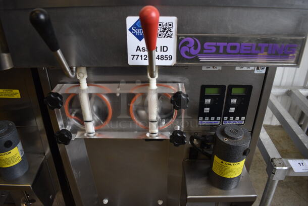 Stoelting Model SF144-38I Stainless Steel Commercial Countertop Air Cooled 2 Flavor w/ Twist Soft Serve Ice Cream Machine. 208-230 Volts, 1 Phase. 22x32x32 - Image 4 of 7