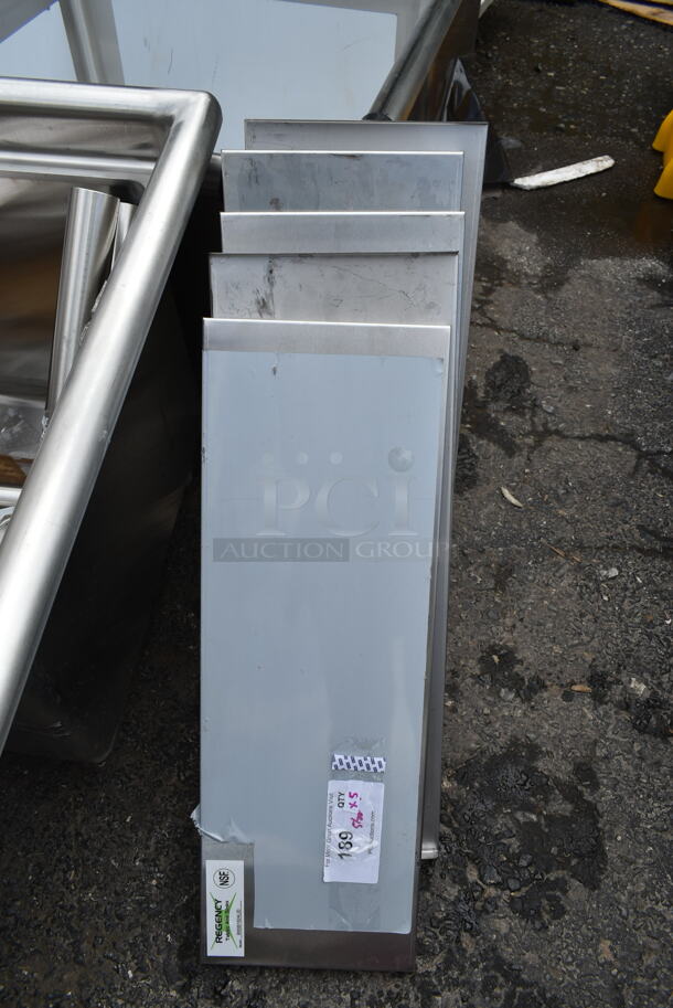 Lot of 2 BRAND NEW SCRATCH AND DENT! Regency 600IB1824LID Stainless Steel Sliding Lid for 18" x 24" Underbar Ice Bin - Image 6 of 6