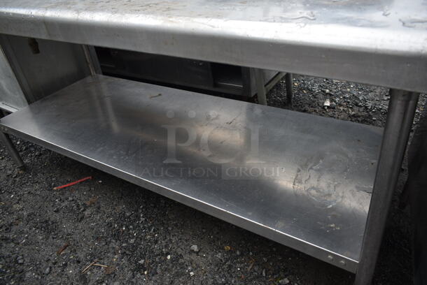 Stainless Steel Commercial Table w/ Sink Bay and Under Shelf. Bay 10x14 - Image 3 of 4