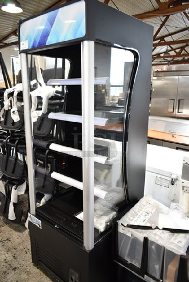BRAND NEW SCRATCH AND DENT! Avantco 189BVAC28HC 28" Black Refrigerated Air Curtain Merchandiser. Tested and Working! - Image 3 of 6