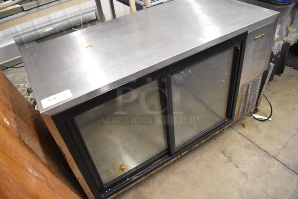 Silver King SKDC48 Stainless Steel Commercial 2 Door Cooler Merchandiser. 115 Volts, 1 Phase. 48x23x30. Tested and Working! - Image 4 of 7