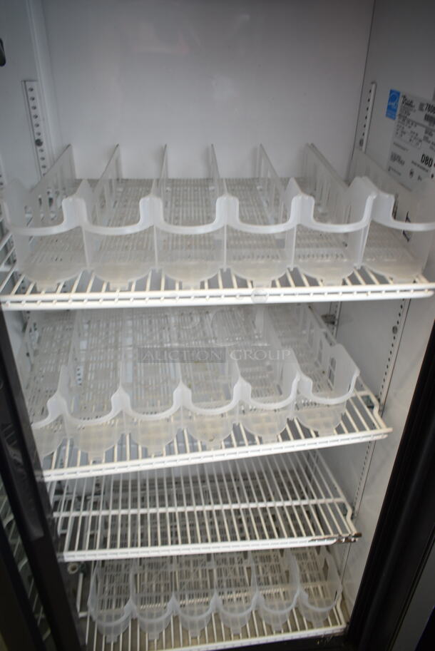 2014 True GDM-41SL-60-LD Metal Commercial 2 Door Reach In Cooler Merchandiser w/ Poly Coated Racks. 115 Volts, 1 Phase. Tested and Working! - Image 2 of 4