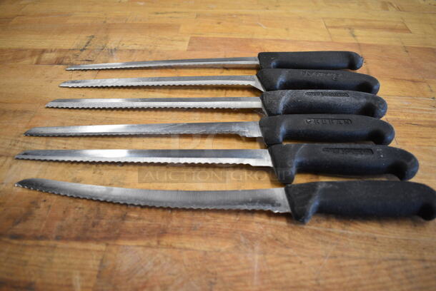 6 Sharpened Stainless Steel Serrated Knives. Includes 15". 6 Times Your Bid! - Image 5 of 5