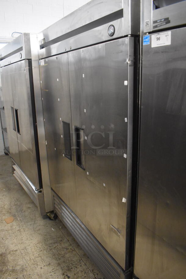 2013 True T-49F Commercial Stainless Steel Two Section Reach In Freezer on Commercial Casters. 115V/1 Phase Tested And Working - Image 2 of 5