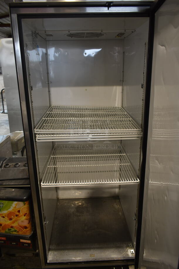 2015 True TG1R-1S ENERGY STAR Stainless Steel Commercial Single Door Reach In Cooler w/ Poly Coated Racks on Commercial Casters. 115 Volts, 1 Phase. - Image 5 of 6