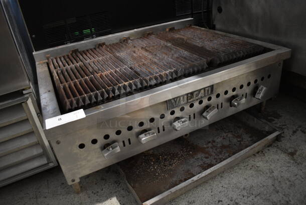 Vulcan Stainless Steel Commercial Countertop Natural Gas Powered Charbroiler Grill. 36x28x15 - Image 2 of 6