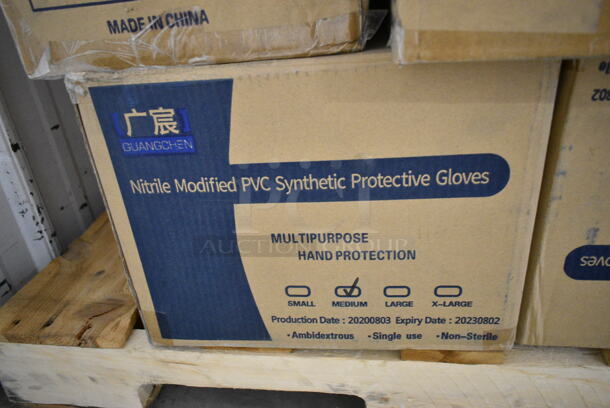29 BRAND NEW Boxes of Nitrile Modified PVC Synthetic Protective Gloves Medium. 29 Times Your Bid!  - Image 5 of 5