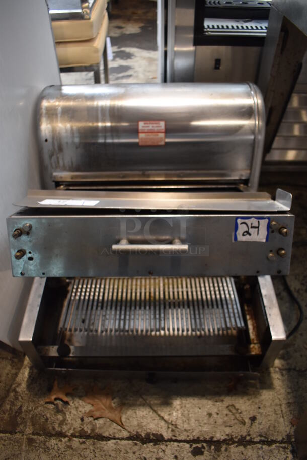 Berkel MB Stainless Steel Commercial Countertop Bread Loaf Slicer. 120 Volts, 1 Phase. 22x26x18. Tested and Working! - Image 1 of 6