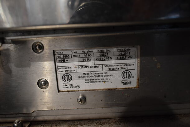 2018 Schaerer Barista Metal Commercial Countertop 2 Group Espresso Machine w/ 2 Hoppers and 2 Steam Wands. 208/240 Volts, 1 Phase. - Image 6 of 6