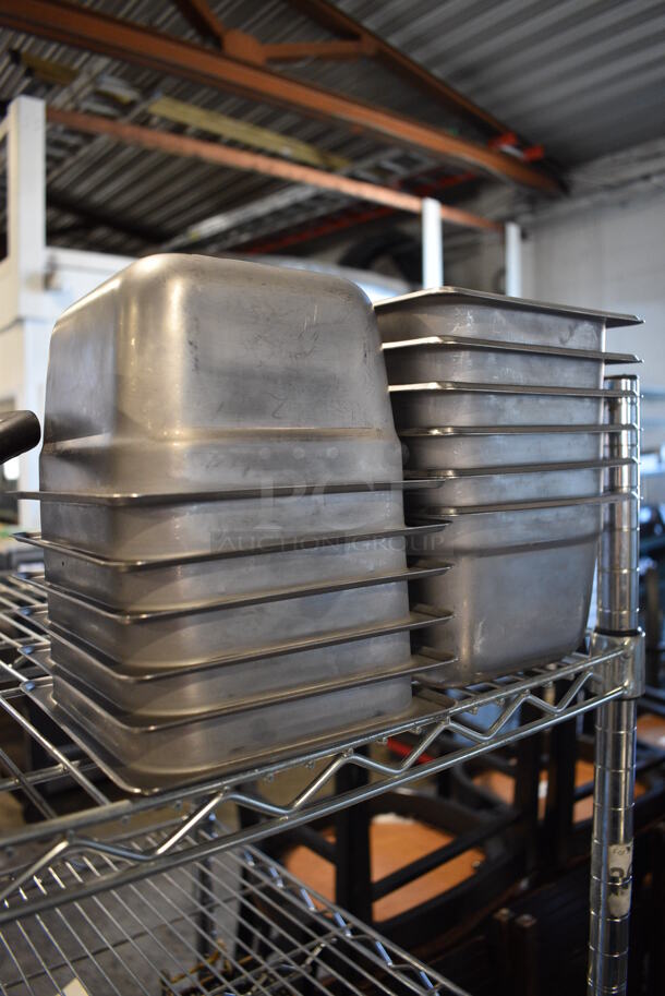 12 Stainless Steel 1/6 Size Drop In Bins. 1/6x4. 12 Times Your Bid! - Image 4 of 4
