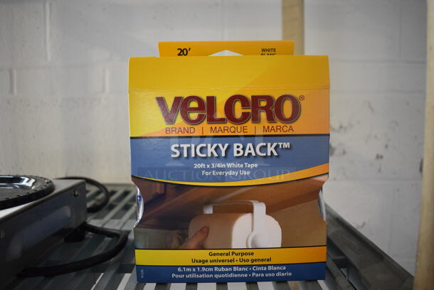 ALL ONE MONEY! Lot of 4 Boxes of Velcro Sticky Back Tape. 