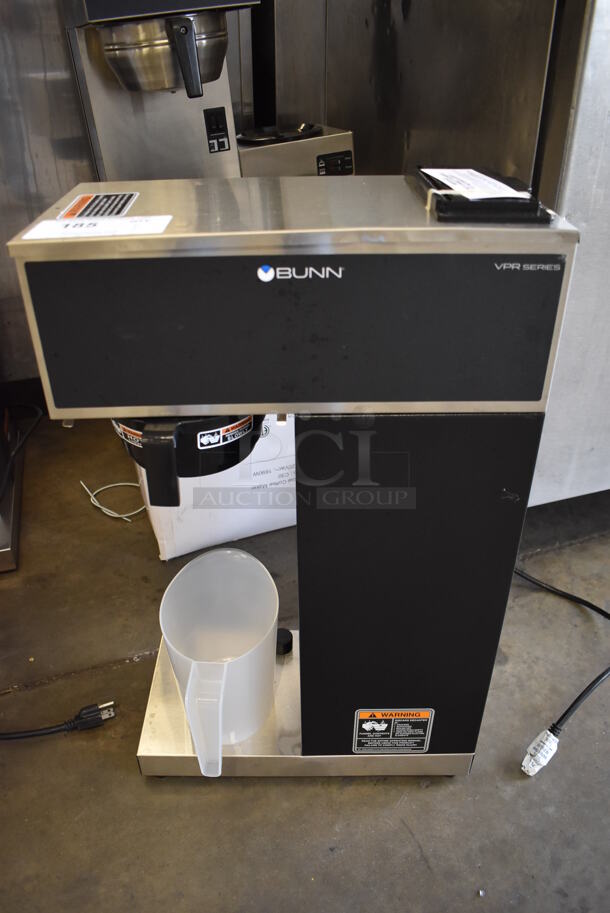 BRAND NEW! 2022 Bunn VPR-APS Stainless Steel Commercial Countertop Coffee Machine w/ Poly Brew Basket and Pitcher. 120 Volts, 1 Phase. 16x8x27. Tested and Working!