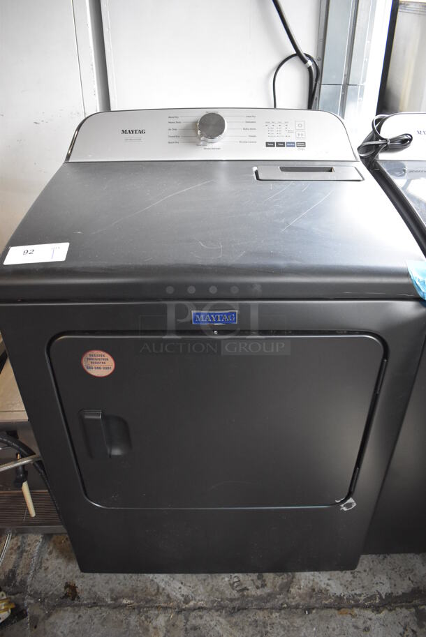 Maytag MED6500MBK0 Metal Front Load Dryer. 120/208-240 Volts, 1 Phase. 