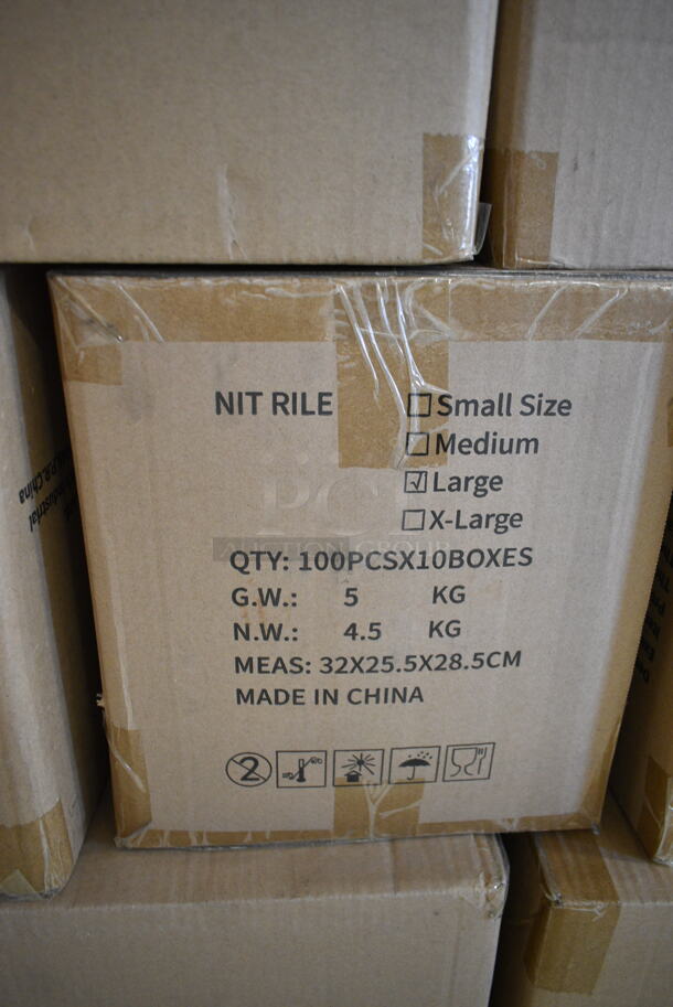 37 BRAND NEW Boxes of Nitrile Large Gloves. 37 Times Your Bid!  - Image 4 of 5