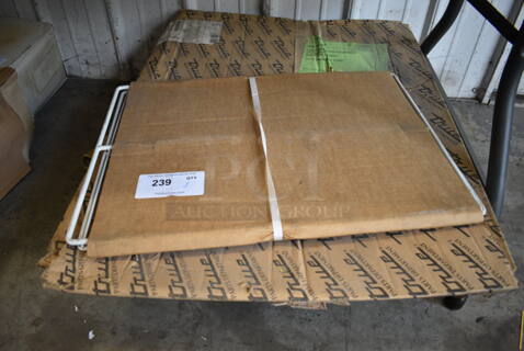 ALL ONE MONEY! Lot of Various NEW Poly Coated Racks, Metal Convection Oven Racks and Hose