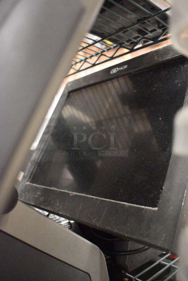 3 NCR 15" POS Monitors w/ Credit Card Strip Reader. 3 Times Your Bid! - Image 4 of 5