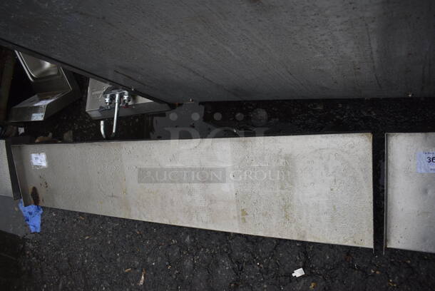 Metal Wall Mount Shelf w/ Brackets. 60x12x8 - Image 2 of 3