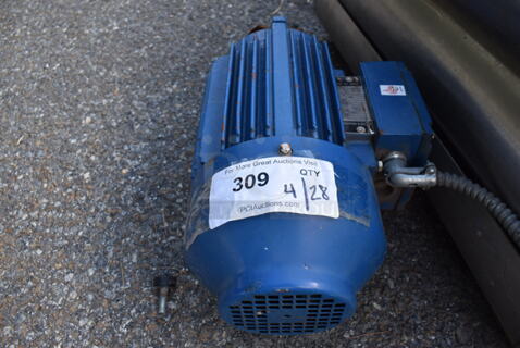 Metal Induction Motor. 208-230 Volts, 1 Phase.