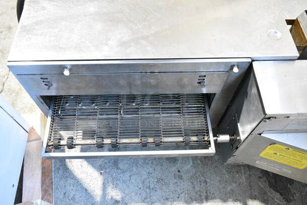 Lincoln Impinger 2502000U00V1620 Stainless Steel Commercial Countertop Electric Powered Conveyor Pizza Oven. 240 Volts, 1 Phase.  - Image 5 of 7