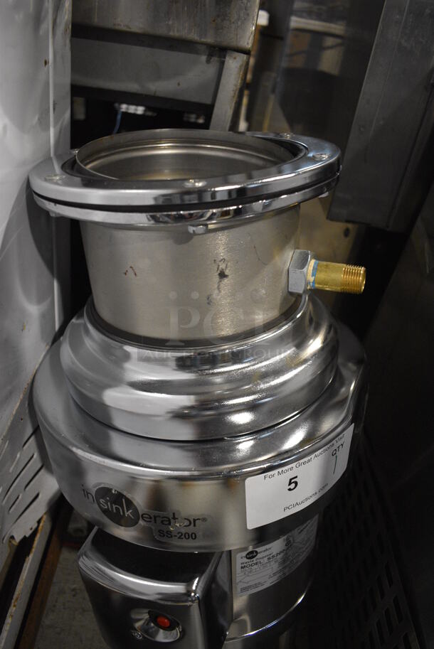 BRAND NEW SCRATCH AND DENT! Insinkerator Model SS200-27 Stainless Steel Commercial Garbage Waste Disposal. Goes Great w/ Lot # 197! 115/208/230 Volts, 1 Phase. 11x16x28 - Image 5 of 5