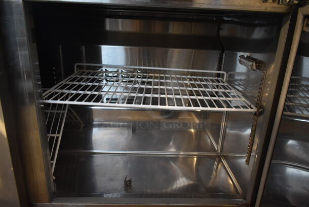 Universal SC-60-LBFI Stainless Steel Commercial 2 Door Undercounter Cooler on Commercial Casters. 115 Volts, 1 Phase. Tested and Does Not Power On - Image 7 of 7