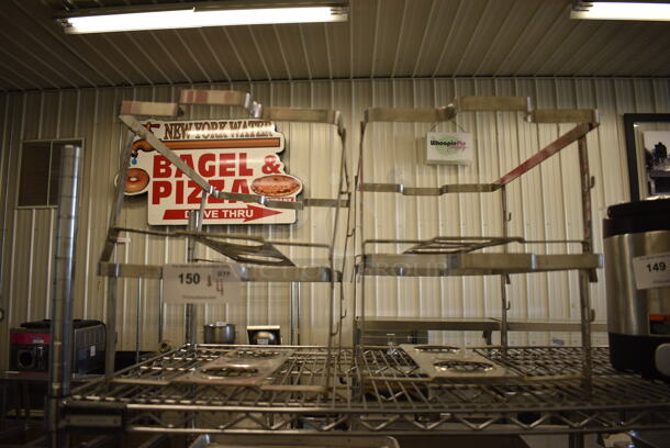 ALL ONE MONEY! Lot of 4 Metal Chafing Dish Frames. 12x24x7 - Image 1 of 3