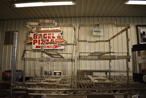 ALL ONE MONEY! Lot of 4 Metal Chafing Dish Frames. 12x24x7