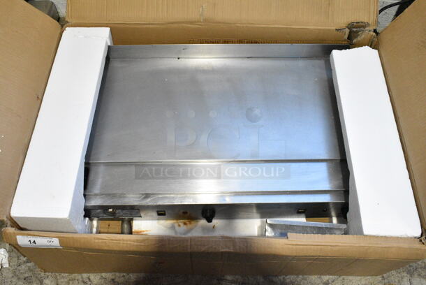 IN ORIGINAL BOX! Eurodib SFE04910-240 Stainless Steel Commercial Flat Top Griddle. 240 Volts. - Image 2 of 3