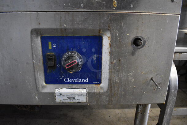 Cleveland Stainless Steel Commercial Natural Gas Powered Floor Style Braising Pan. 35x38x43 - Image 5 of 6