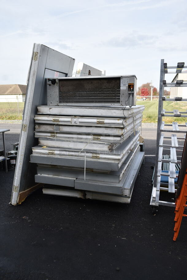 2 Mr Winter Walk In Boxes That Make a 8'x16' Combo Walk In Box w/ Copeland FFAP-020Z-TFC-072 208-230 Volt Compressor, Bohn ADT065AK 115 Volt, 1 Phase Evaporator, Bohn ADT104AK 115 Volt, 1 Phase Evaporator. Picture of the Unit Before Removal Is Included In the Listing. Information Provided By The Consignor But Not Verified By PCI Auctions. - Image 7 of 12
