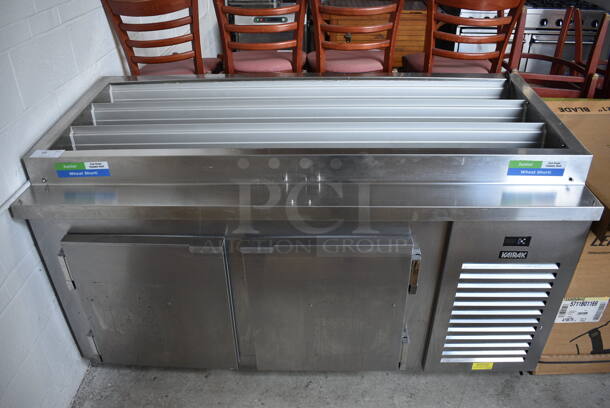 Kairak Model KBP-70 Stainless Steel Commercial Prep Table on Commercial Casters. 208 Volts, 1 Phase. 70x32x40