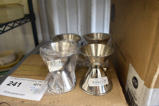 20 BRAND NEW IN BOX! Stainless Steel Jigger Shot Measuring Cups. 2.5x2.5x2.5. 20 Times Your Bid! - Image 2 of 4