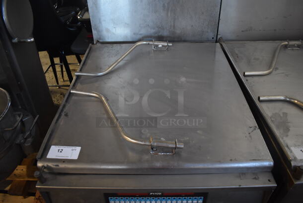 2013 Pitco Frialator DD 24R UFM Stainless Steel Commercial Natural Gas Powered Donut Fryer w/ Grease Trap. 72,000 BTU. 29x43x56 - Image 4 of 8
