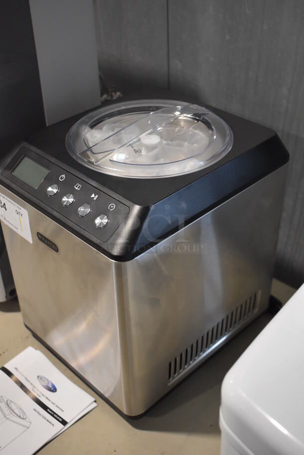 BRAND NEW SCRATCH AND DENT! Whynter ICM-201SB Stainless Steel Commercial Countertop Ice Cream Maker. 110-120 Volts, 1 Phase. Tested and Working! - Image 3 of 6