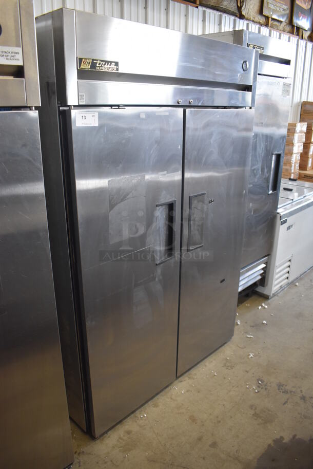 2015 True TG2R-2S Stainless Steel Commercial 2 Door Reach In Freezer w/ Poly Coated Racks. 115 Volts, 1 Phase. Tested and Working! - Image 2 of 6