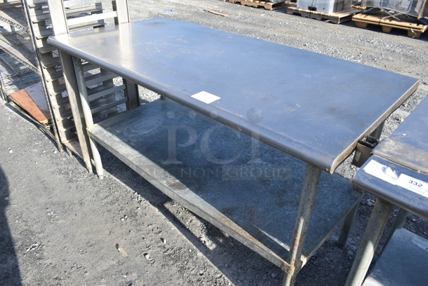 Stainless Steel Commercial Table w/ Metal Under Shelf. 60x30x35 - Image 3 of 4
