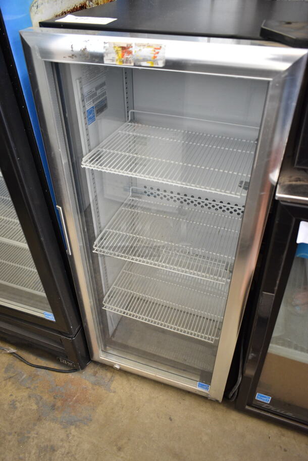 2019 IDW G4-H0234B Metal Commercial Single Door Cooler Merchandiser w/ Poly Racks. 115 Volts, 1 Phase. Tested and Working!
 - Image 1 of 3