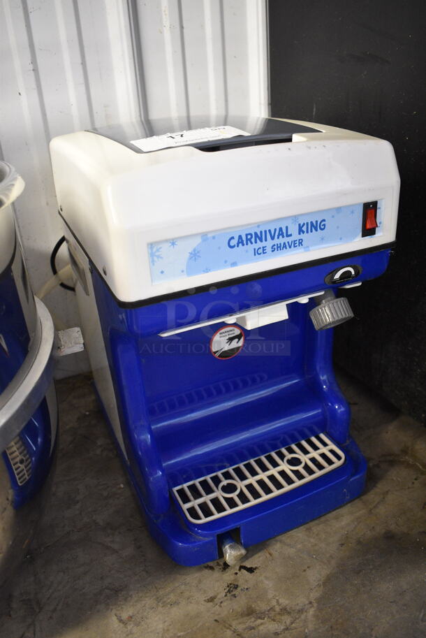 BRAND NEW SCRATCH AND DENT! Carnival King 382ICS250 Metal Countertop Ice Shaver. 120 Volts, 1 Phase. Tested and Working! - Image 3 of 6