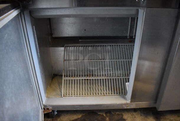 Continental SW60-24M Stainless Steel Commercial Sandwich Salad Prep Table Bain Marie Mega Top on Commercial Casters. 115 Volts, 1 Phase. 60x35x40. Tested and Powers On But Temps at 52 Degrees - Image 7 of 7