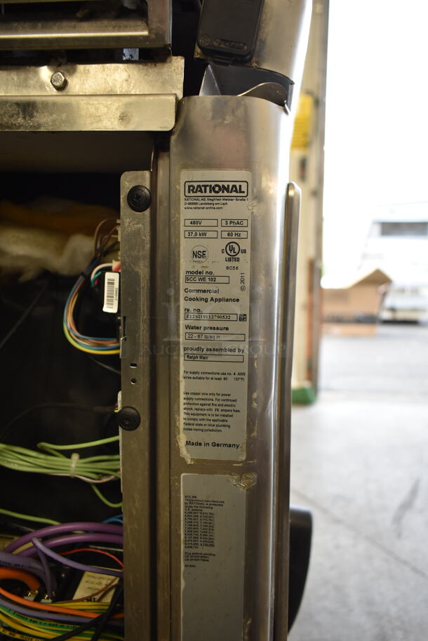 2 2017/2019 Rational Stainless Steel Commercial Combitherm Self Cooking Center Convection Ovens on Commercial Casters. Top Model: SCC WE 62. Bottom Model: SCC WE 102. 480 Volts, 3 Phase. 2 Times Your Bid! - Image 8 of 10