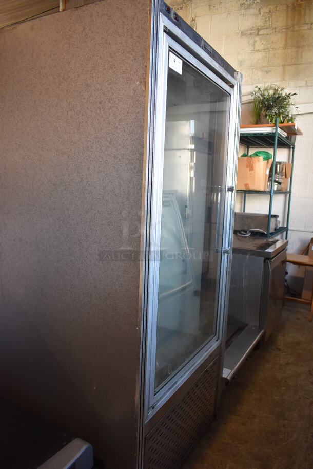 CustomCool GDF1SC Stainless Steel Commercial Single Door Reach In Cooler Merchandiser. 115/208 Volts, 1 Phase. 38x34x78 - Image 6 of 8