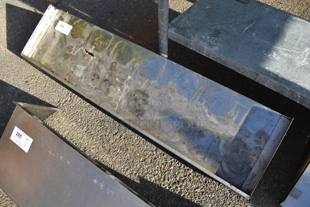 Metal Shelf w/ Wall Mount Brackets. 48x12x10 - Image 2 of 3