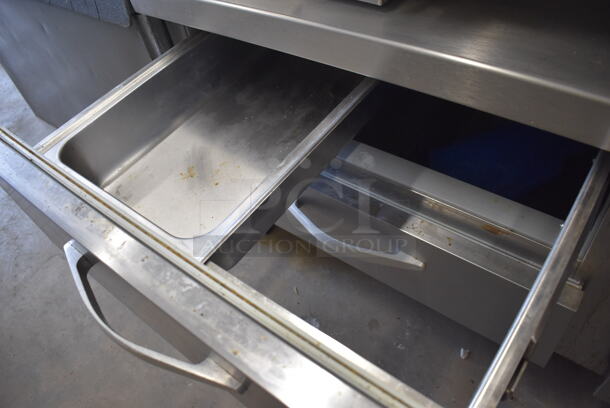 Beverage Air Stainless Steel Commercial 4 Drawer Chef Base on Commercial Casters. 115 Volts, 1 Phase. 84x32x26.5. Tested and Working! - Image 7 of 7