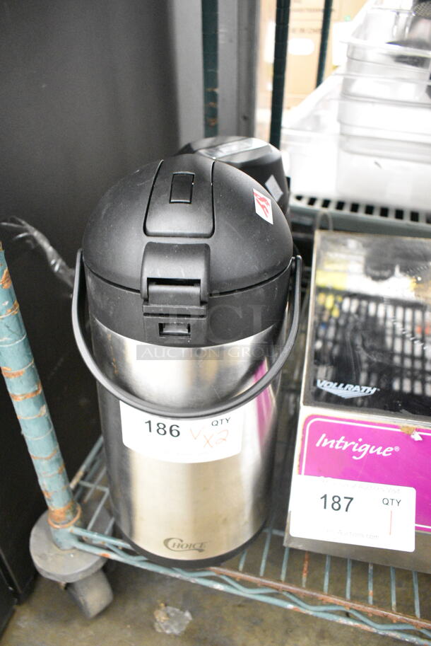 2 Stainless Steel Air Pot. 2 Times Your Bid!  - Image 1 of 9