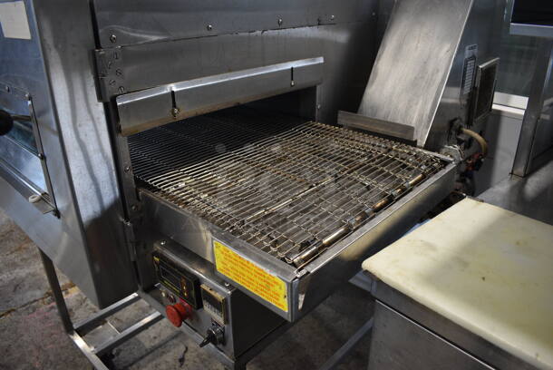 Doyon FC-1 Stainless Steel Commercial Floor Style Electric Powered Conveyor Pizza Oven on Commercial Casters. 208 Volts. 59x44x49 - Image 4 of 7