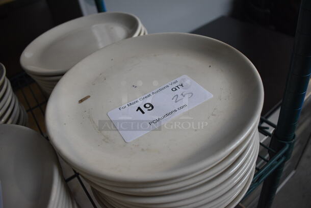 25 White Ceramic Plates. 9x9x1 25 Times Your Bid! - Image 2 of 3