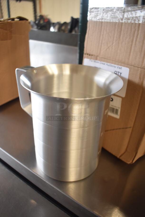 BRAND NEW IN BOX! Winco AM-2 Metal Pitcher. 7x6x7 - Image 3 of 4