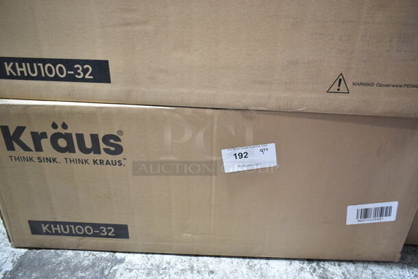 BRAND NEW SCRATCH AND DENT! Kraus KHU100-32 Standart PRO 16-Gauge Undermount Single Bowl Stainless Steel Kitchen Sink - Image 2 of 4